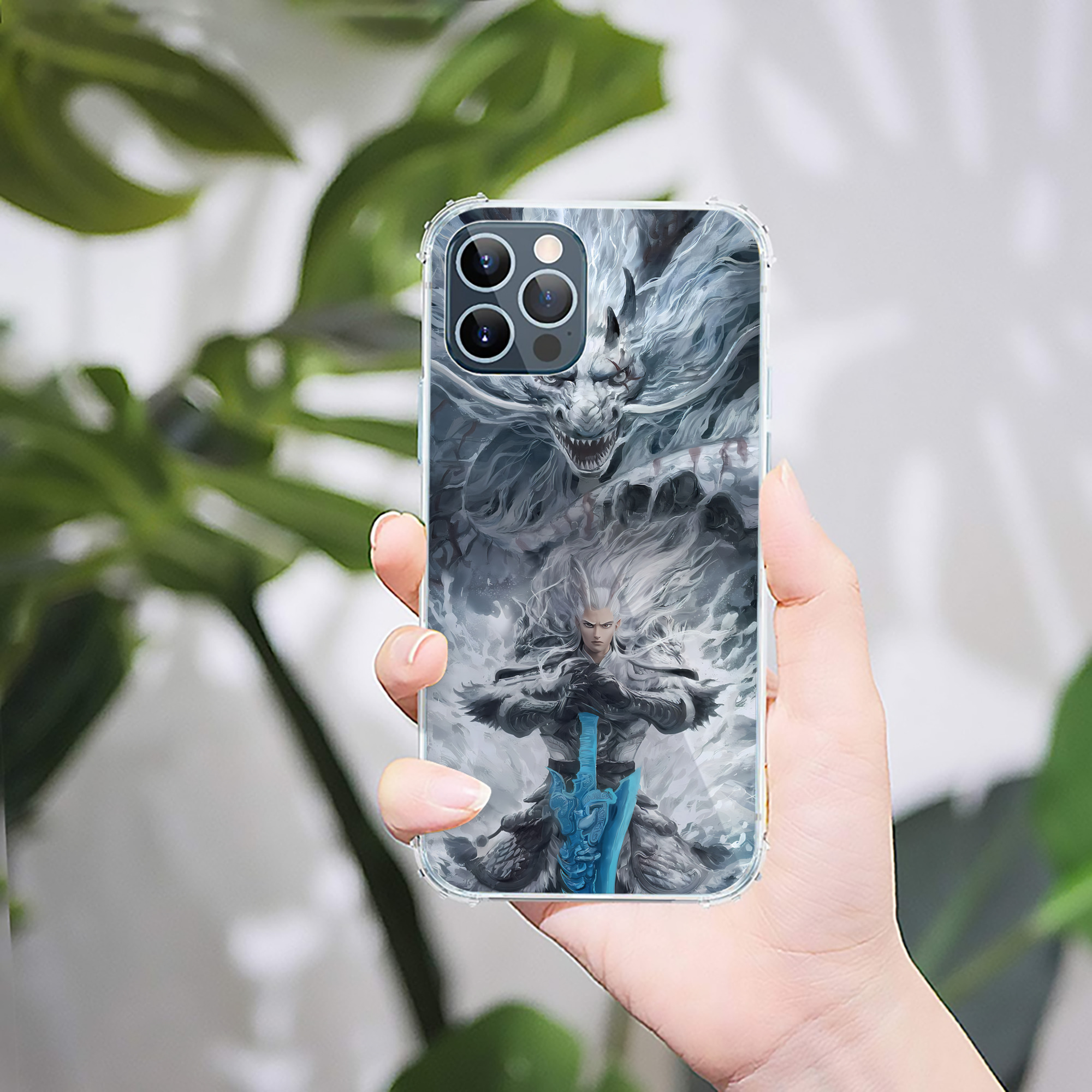 （画像用） Ne Zha 2 ナタ 魔童の大暴れ 【iPhone 12シリーズ対応】透明スマホケース（クリアソフトケース）